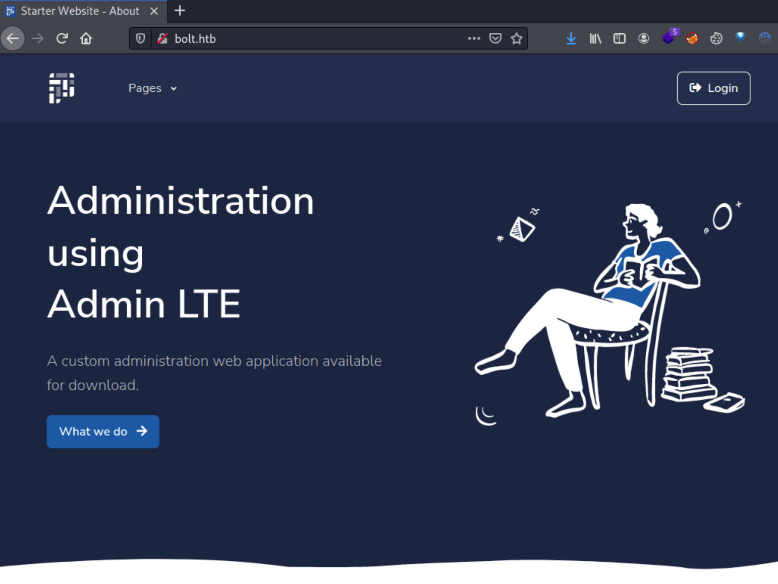 Bolt main page