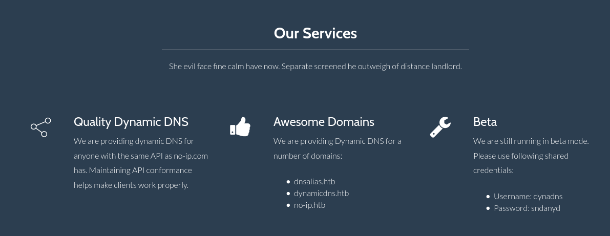Dynamic DNS Services
