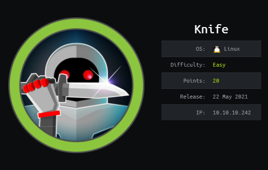 Cover Image for Knife - [HTB]