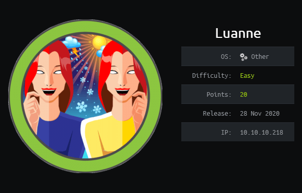 Cover Image for Luanne - [HTB]
