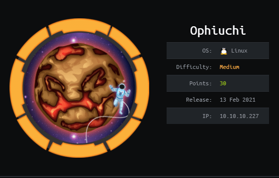 Cover Image for Ophiuchi - [HTB]