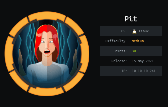 Cover Image for Pit - [HTB]