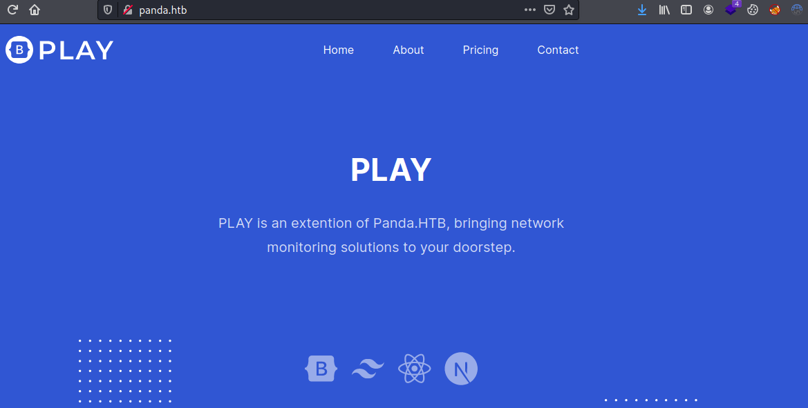 Panda web page