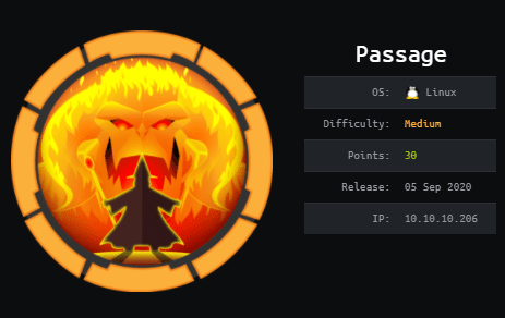 Cover Image for Passage - [HTB]