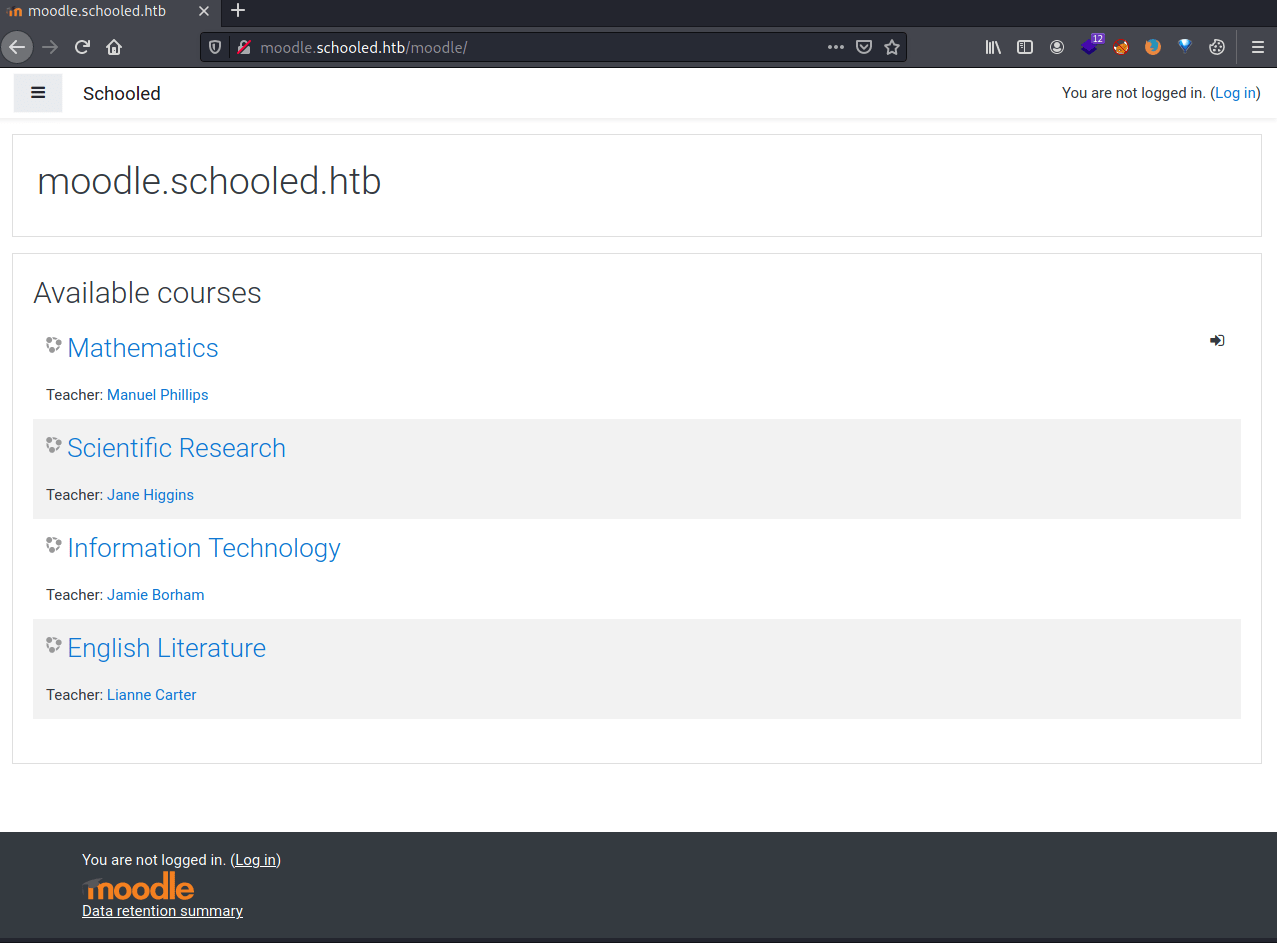Schooled Moodle platform