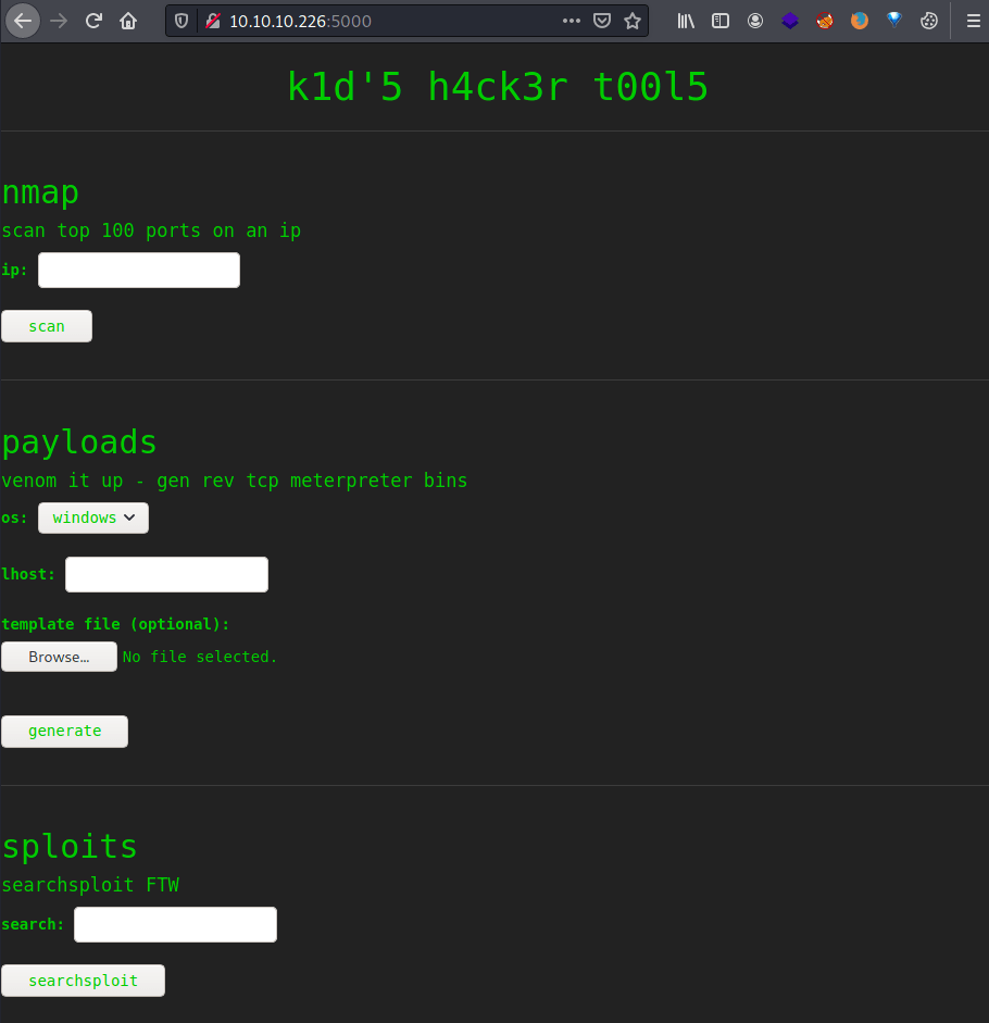 Kid's hacker tools