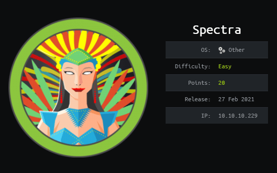 Cover Image for Spectra - [HTB]