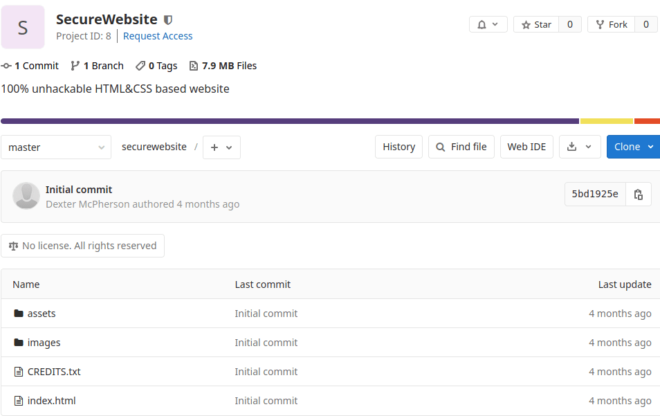 SecurityWebSite repository